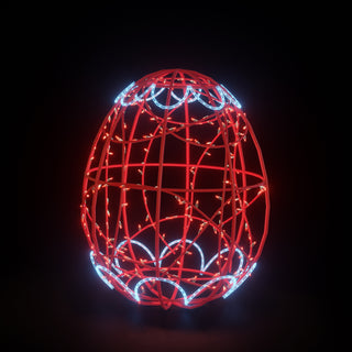 Easter Light Egg 4 (red White)