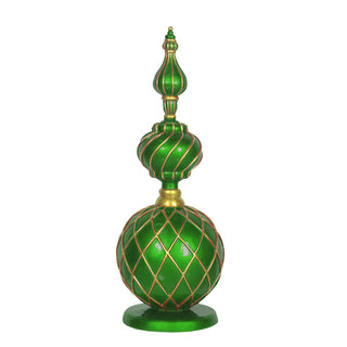 FINIAL (GREEN AND GOLD)