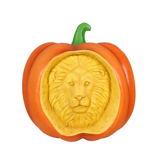 LION CARVED PUMPKIN
