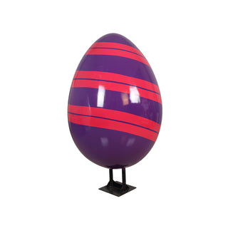 Easter Egg With Animal 120 Cm With Metal Plate (stripe C)