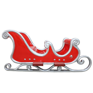 SANTA SLEIGH 4 SEATER (RED/SILVER)