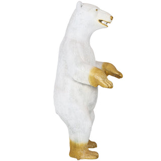 Catalog Christmas Props 2505-4002-3 POLAR BEAR STANDING (WHITE/GOLD)