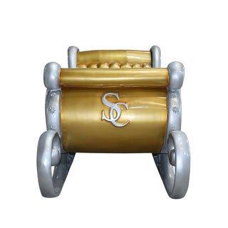 SANTA SLEIGH 4 SEATER (GOLD & SILVER)