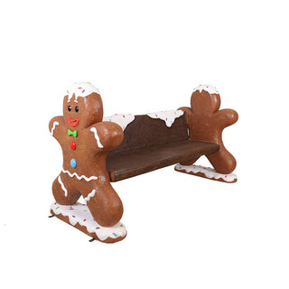BENCH WITH 2 GINGERBREADS