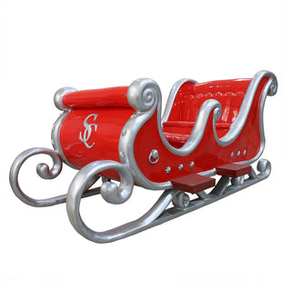 SANTA SLEIGH 4 SEATER (RED/SILVER)