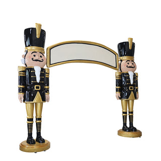 NUTCRACKER ARCHWAY (BLACK & GOLD)
