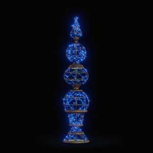 Ornament Tower "night Blue"