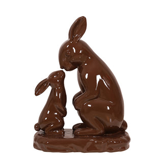 Chocolate Bunny Mom And Baby
