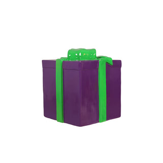 GIFT BOX LARGE (PURPLE AND GREEN RIBBON)