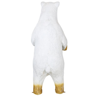 Catalog Christmas Props 2505-4002-3 POLAR BEAR STANDING (WHITE/GOLD)