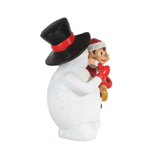 Santa Elf On Snowman (Red)