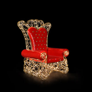 SANTA THRONE WARM WHITE - STANDING
