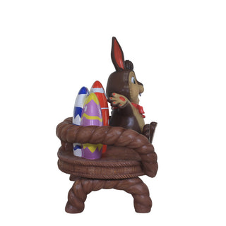 Easter Egg Bench With Easter Bunny