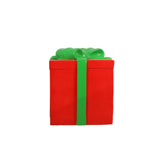 GIFT BOX LARGE (RED AND GREEN RIBBON)