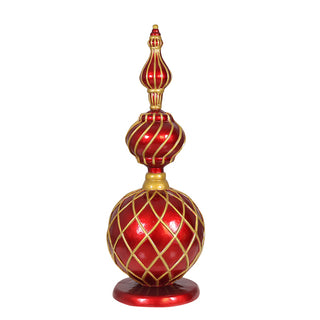 Finial Ornament Red/gold