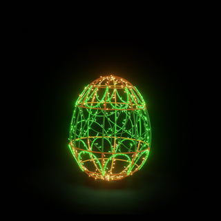 Easter Light Egg 3 (green/orange)