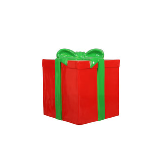 GIFT BOX LARGE (RED AND GREEN RIBBON)