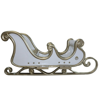 SANTA SLEIGH 4 SEATER (WHITE/CHAMPAGNE GOLD)