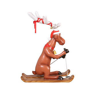 Holiday deer SKIING