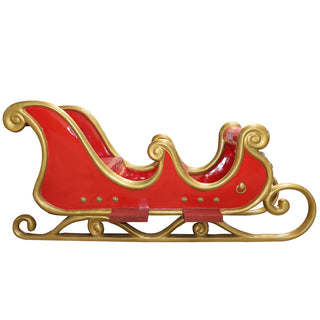 SANTA SLEIGH 4 SEATER (RED/GOLD)