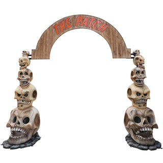 SKULL ARCHWAY (THE PATCH WOODEN SIGNAGE)