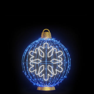 Christmas Ball "snowflake" (blue)