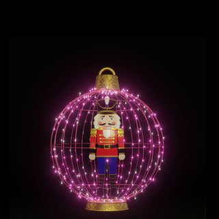 Christmas Ball "nutcracker" (pink)