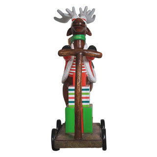 Holiday deer ON SCOOTER
