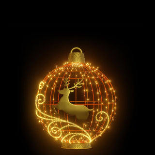 Christmas Ball "reindeer" (orange)